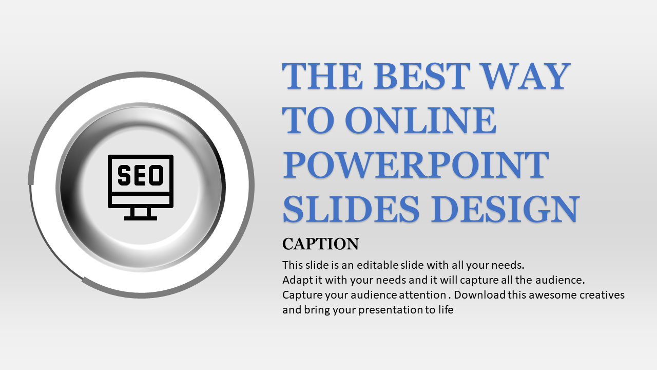 Creative Online PowerPoint Slides Design Template